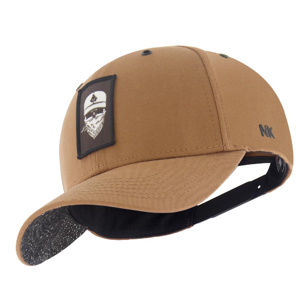 Nebelkind Basecap-Herren Damen, Baseball Cap mit Patch, Bandana 2, Einheitsgröße OneSize Größenverstellbar Unisex Baseballkappe, Casual Streetwear Style Cap mit gebogenem Schirm