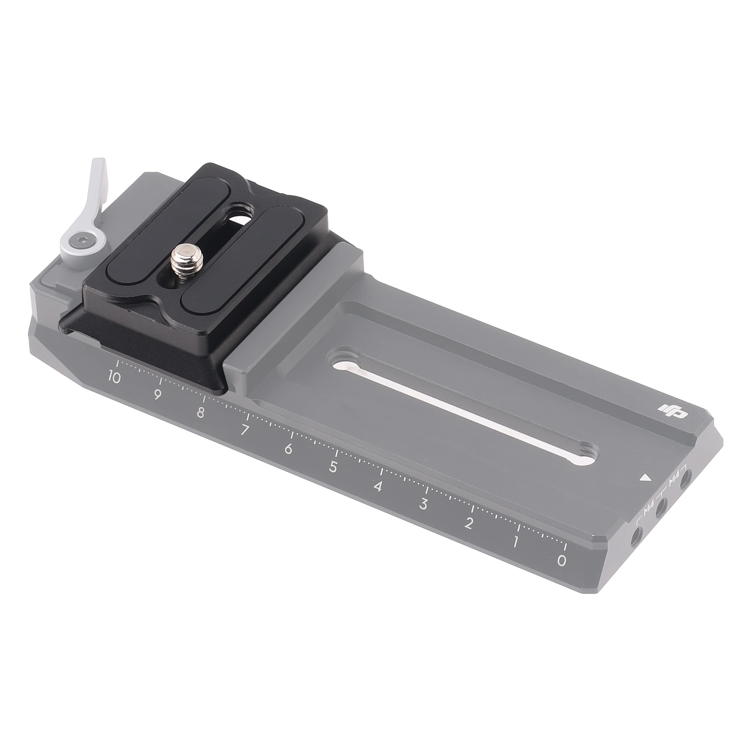 FOTGA Piastra a sgancio rapido superiore, piastra di base per DJI Ronin RS2 RSC2 RS 3 RS3 Pro RS 4 RS4 Pro Gimbal Stabilizzatore, compatibile con la testa del treppiede Arca-Swiss (versione standard)