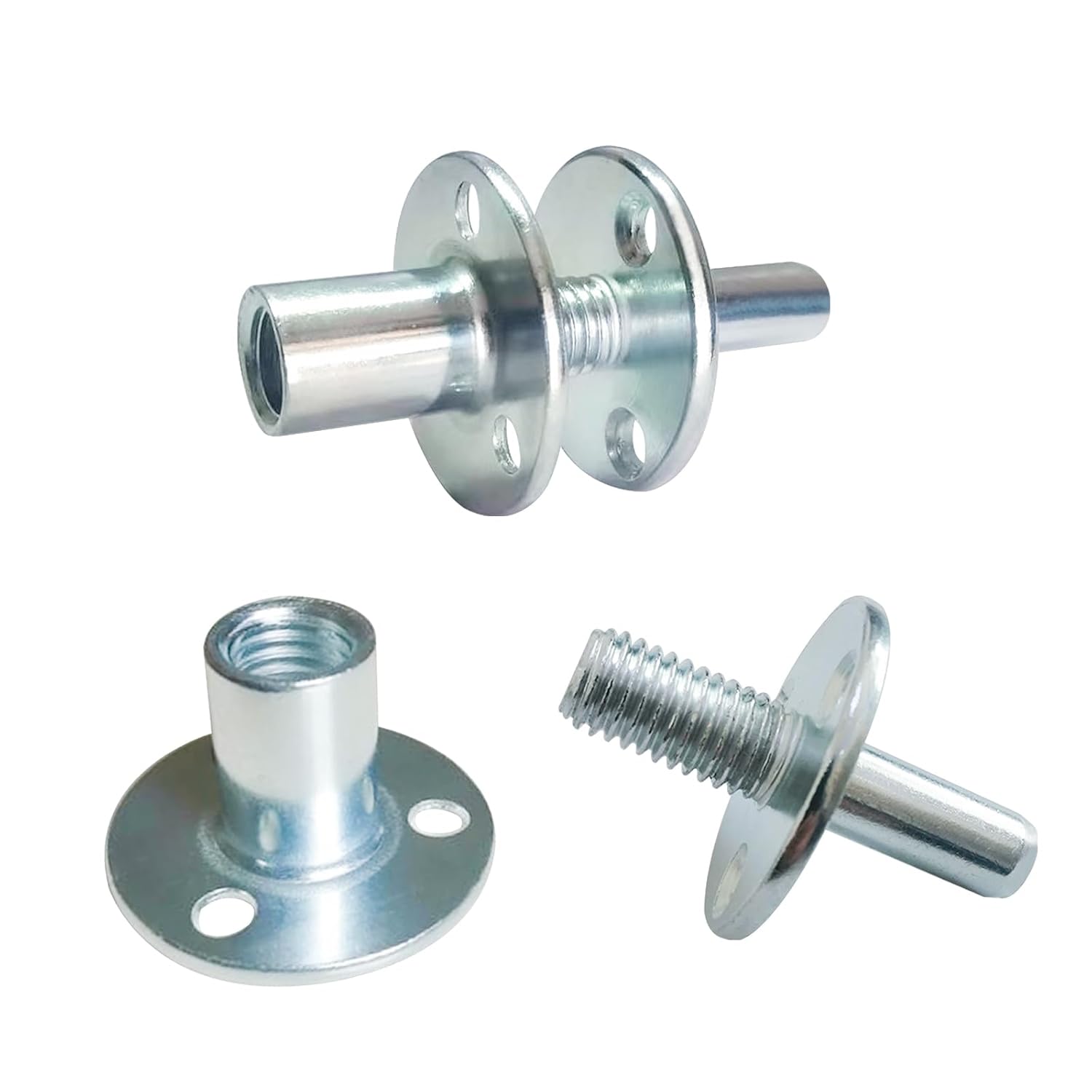 WSWECCL 2 Sets M12 Metal Bed Post Connector TNut Bedpost