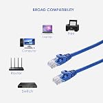 PrimeCables Cat6 Ethernet Cable, 75ft, Bare Copper Network 550MHz UTP-Blue | 10Gbps Support, Bare Copper Network, 550MHz UTP, RJ45 Patch Cable