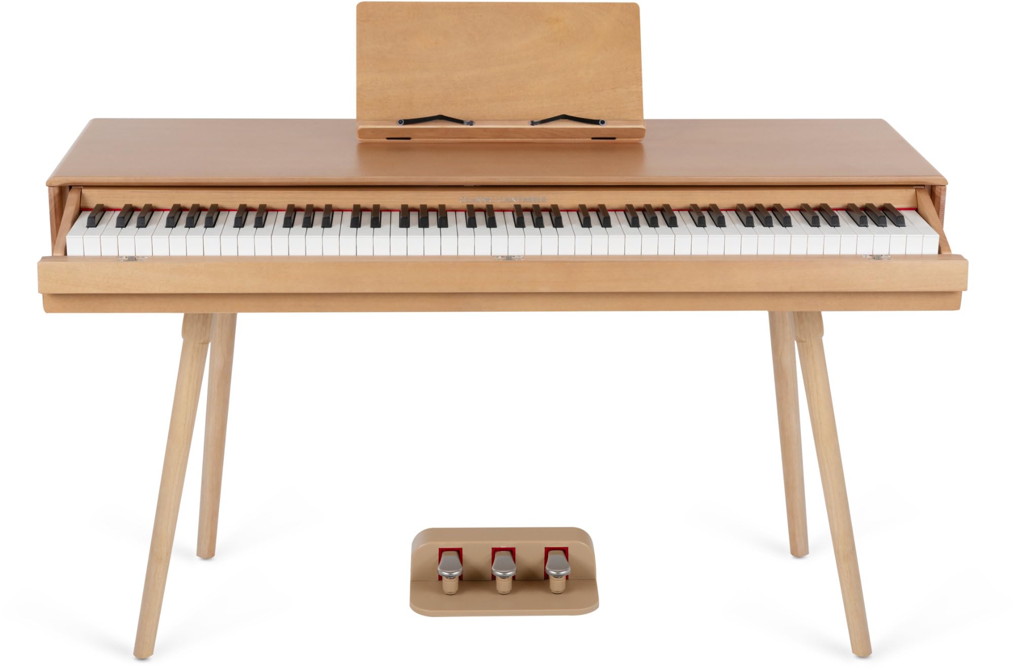 Classic Cantabile DP-730 OK - Pianoforte Digitale 88 Tasti pesati Tastiera Ponderati Azione del Martello - Tavolo con pianoforte elettrice incorporato - Con leggio e pedaliera - USB MIDI - Quercia