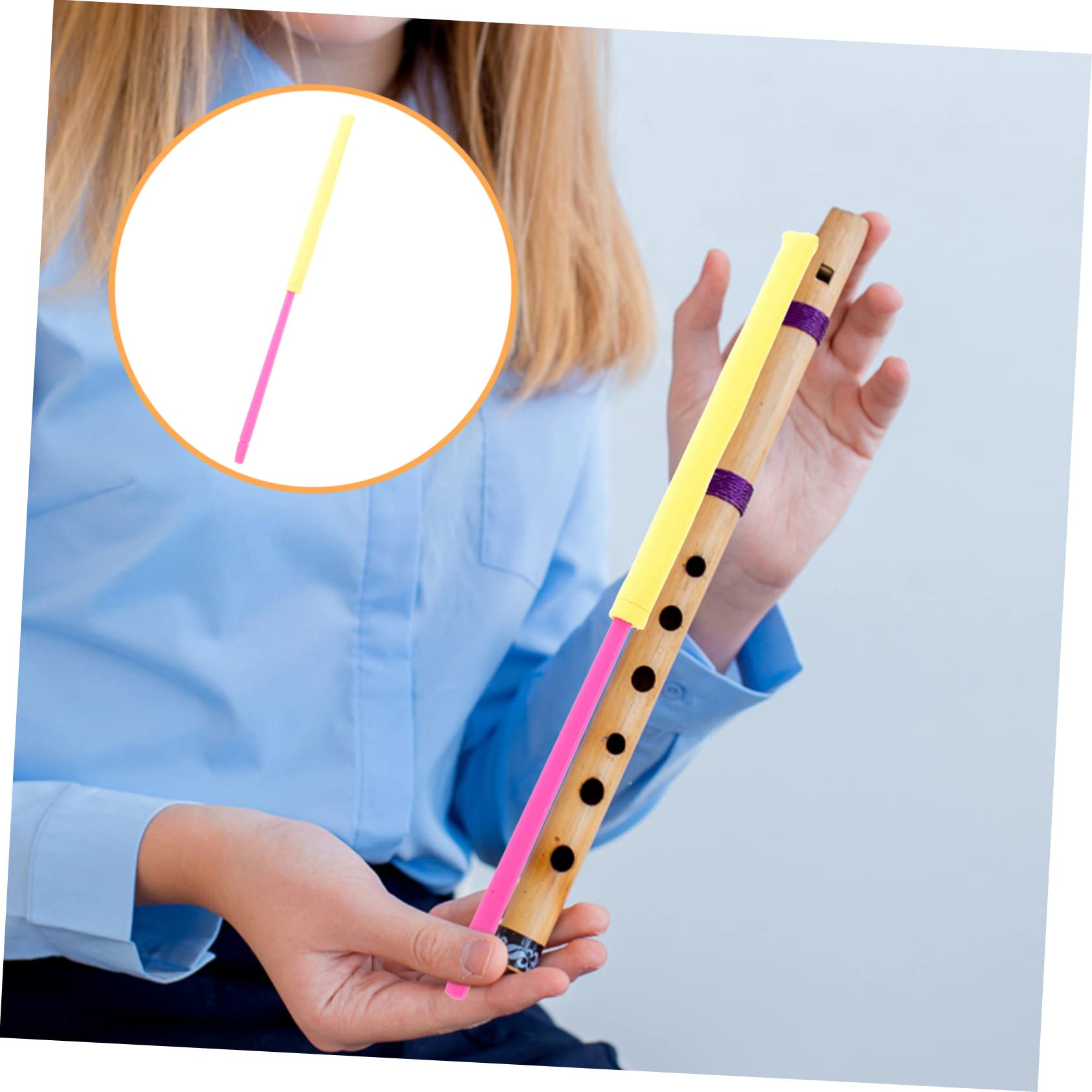 Milisten 3 Pièces Nettoyeur De Flûte Gadgets De Nettoyage Flûte Lyre De Nettoyage Pour Clarinette Tige De Nettoyage De Flûte De Flûte Chiffon Instrument à Vent Détachable