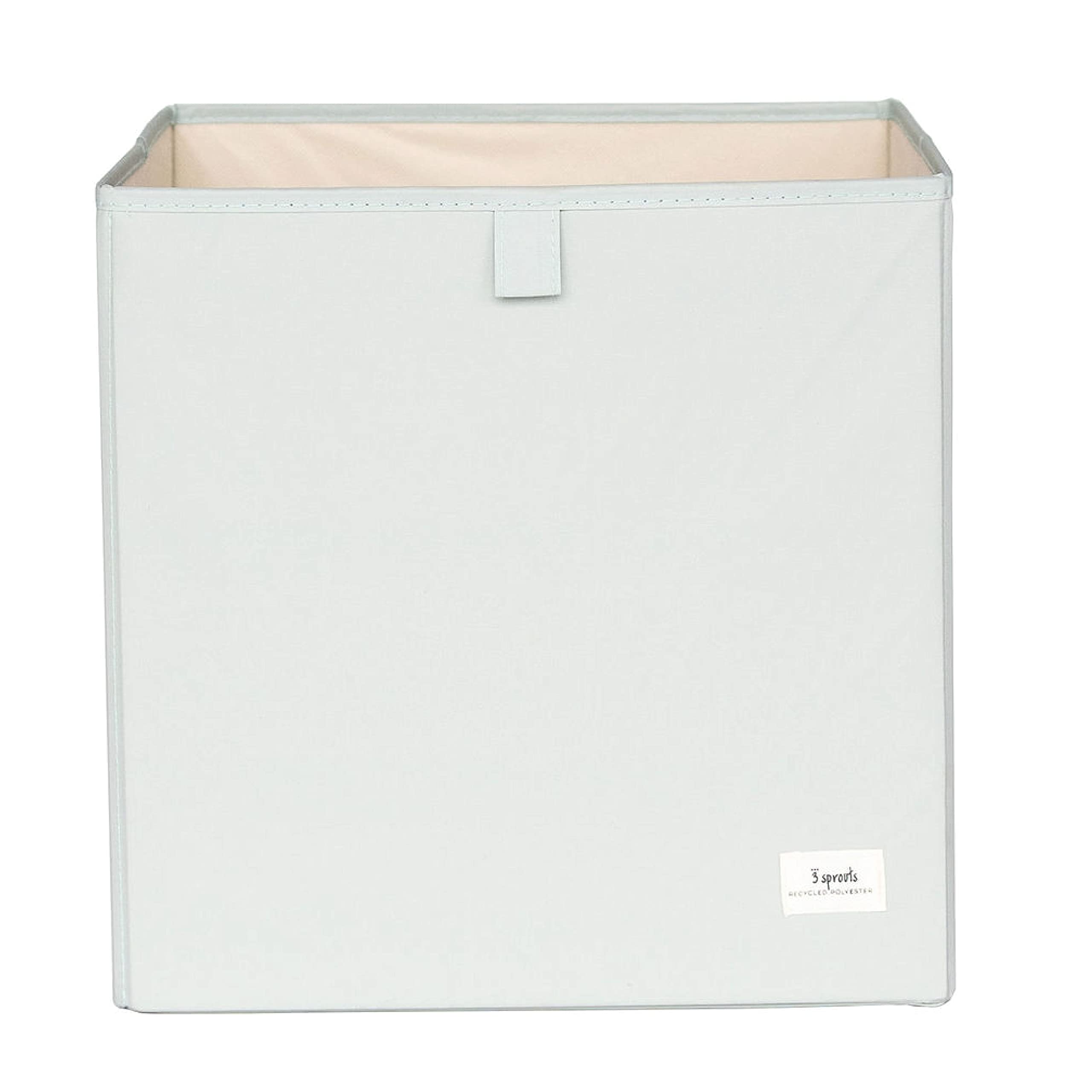 3 Sprouts Faltbox – Stoffbox für Kallax Regal, Grün, 33x33x33 cm
