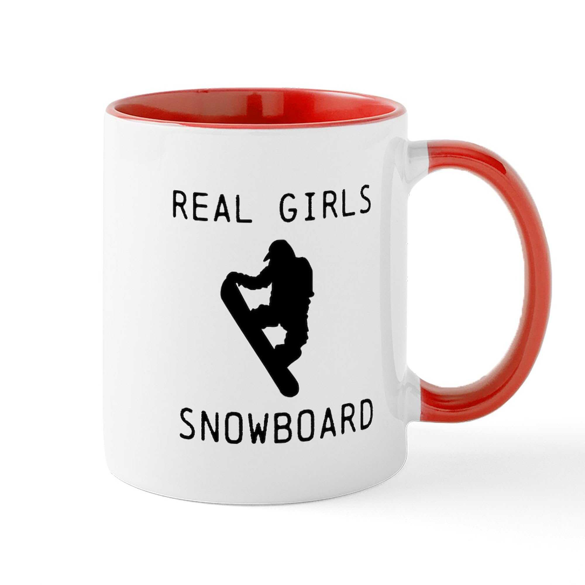 CafePress Real Girls Snowboard! Mug 11 oz (325 ml) Ceramic Coffee Mug