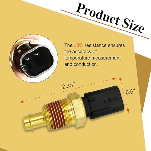 Miniatura 2 de Sensor de temperatura del refrigerante del motor, interruptor del ventilador del refrigerante del radiador, sensor de temperatura del agua