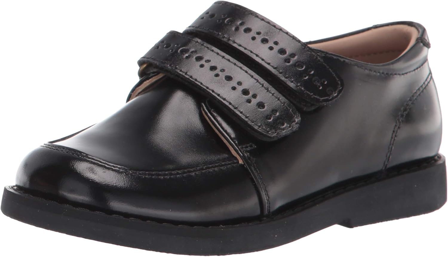 Elephantito Boy's European School Uniform Shoe, Black, 10 Toddler