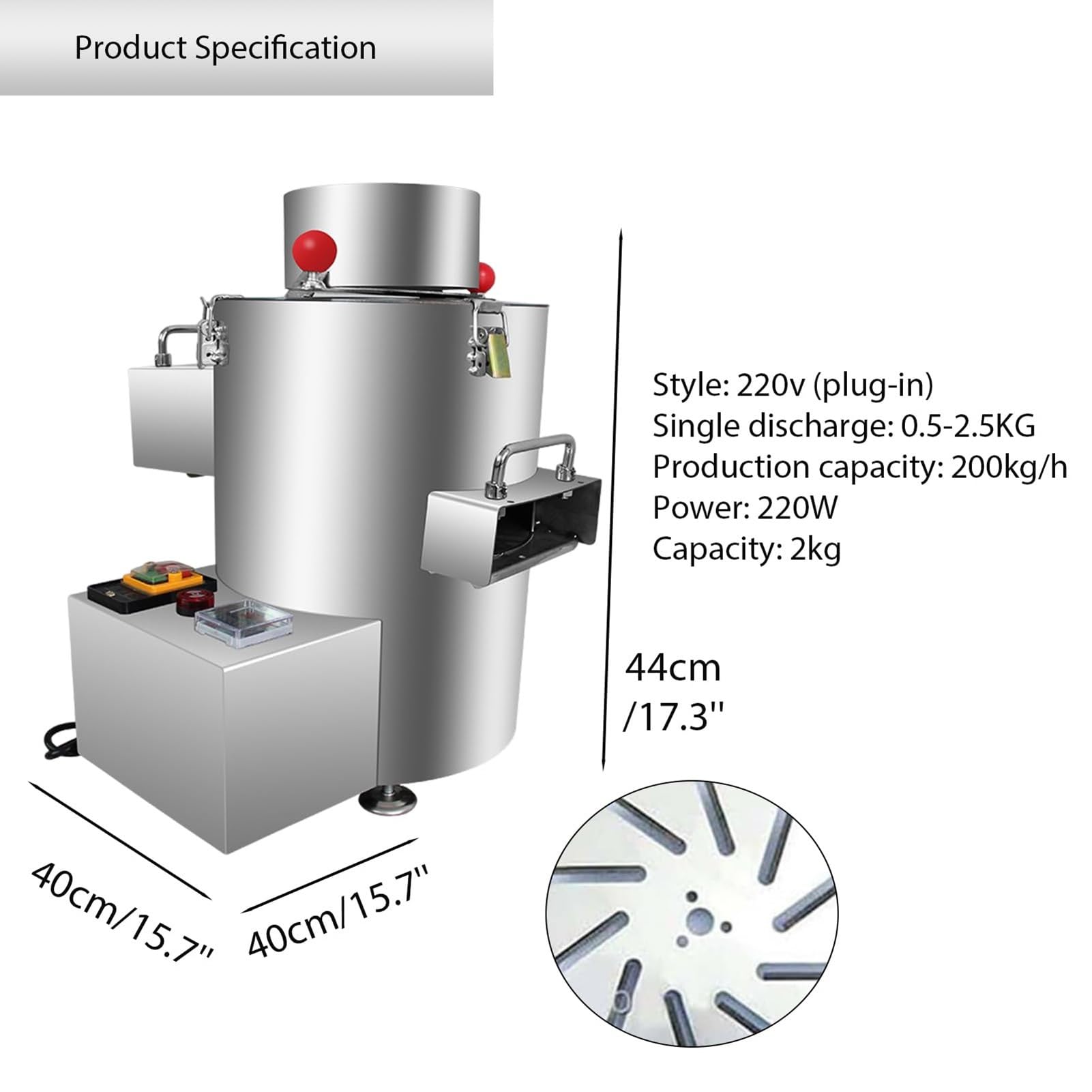 MáQuina Peladora De CastañAs Profesional -Peladora De CastañAs Comercial, AutomáTica 12v/220v, Cuchilla Acero Inoxidable, Alto Rendimiento Sin DañAr CastañA (Restaurantes/Granjas)(220V)