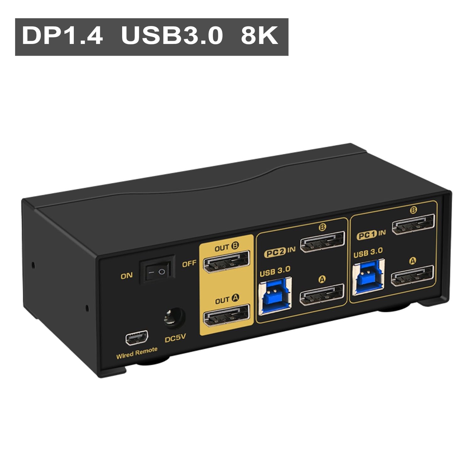 新製品・30%オフ！】PERESAL DP 1.4 KVMスイッチ 8K対応 Amazon