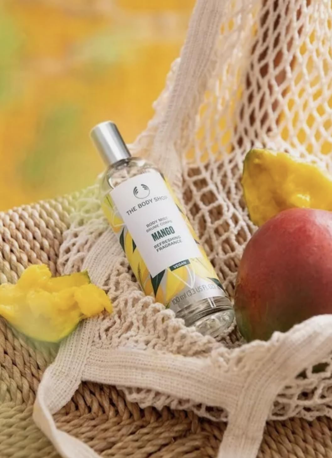 The Body Shop Mango Geschenkset – veganes Pflegeset mit Duschgel 250ml, Körperbutter, Körperspray, Handcreme & Luffaschwamm – tropischer Duft – Geschenk für Frauen