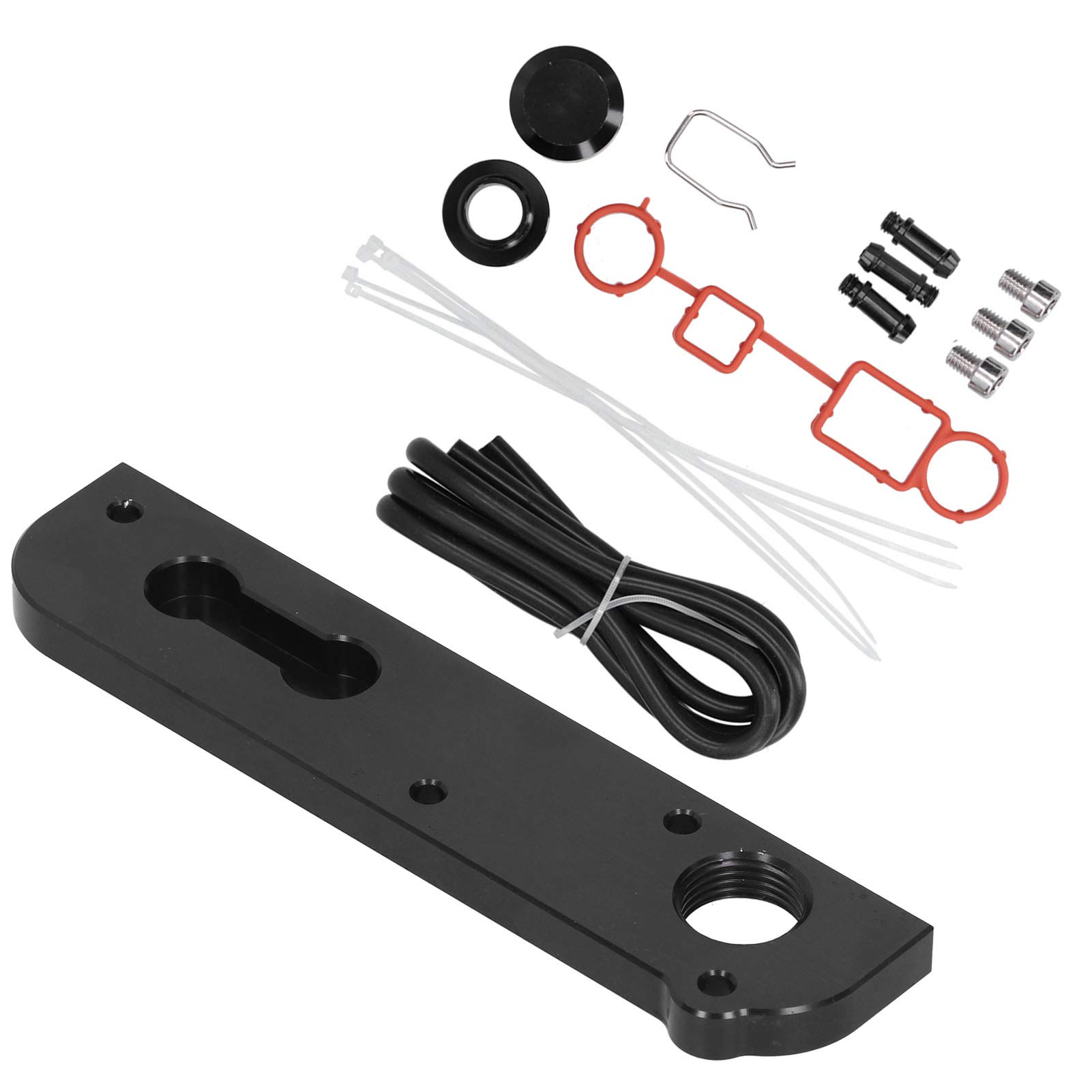 Tbest Kit de Suppression PCV Accessoire de Réparation de Dérivation en Alliage D'aluminium Haute Performance pour Moteurs TT TTS Rabbit 2.0T FSI Noir