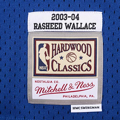 Maillot NBA Rasheed Wallace Pistons 2003-04 : Maillot Rétro Confortable - 3