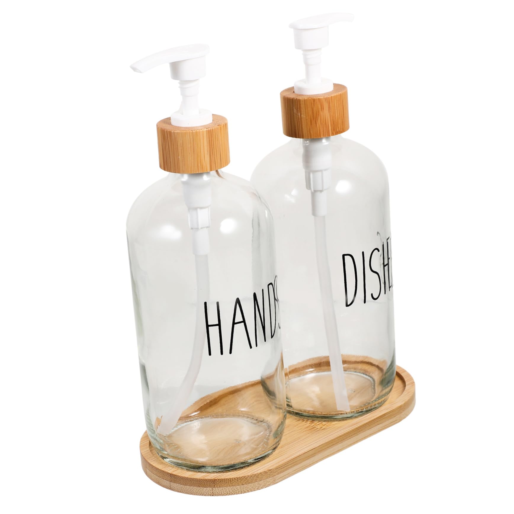 Mobestech Dispenser di Lozione in Vetro 500Ml con Pompa, Flacone Riutilizzabile per Shampoo e Detergente per Mani, Facile da Usare, per Casa e Hotel