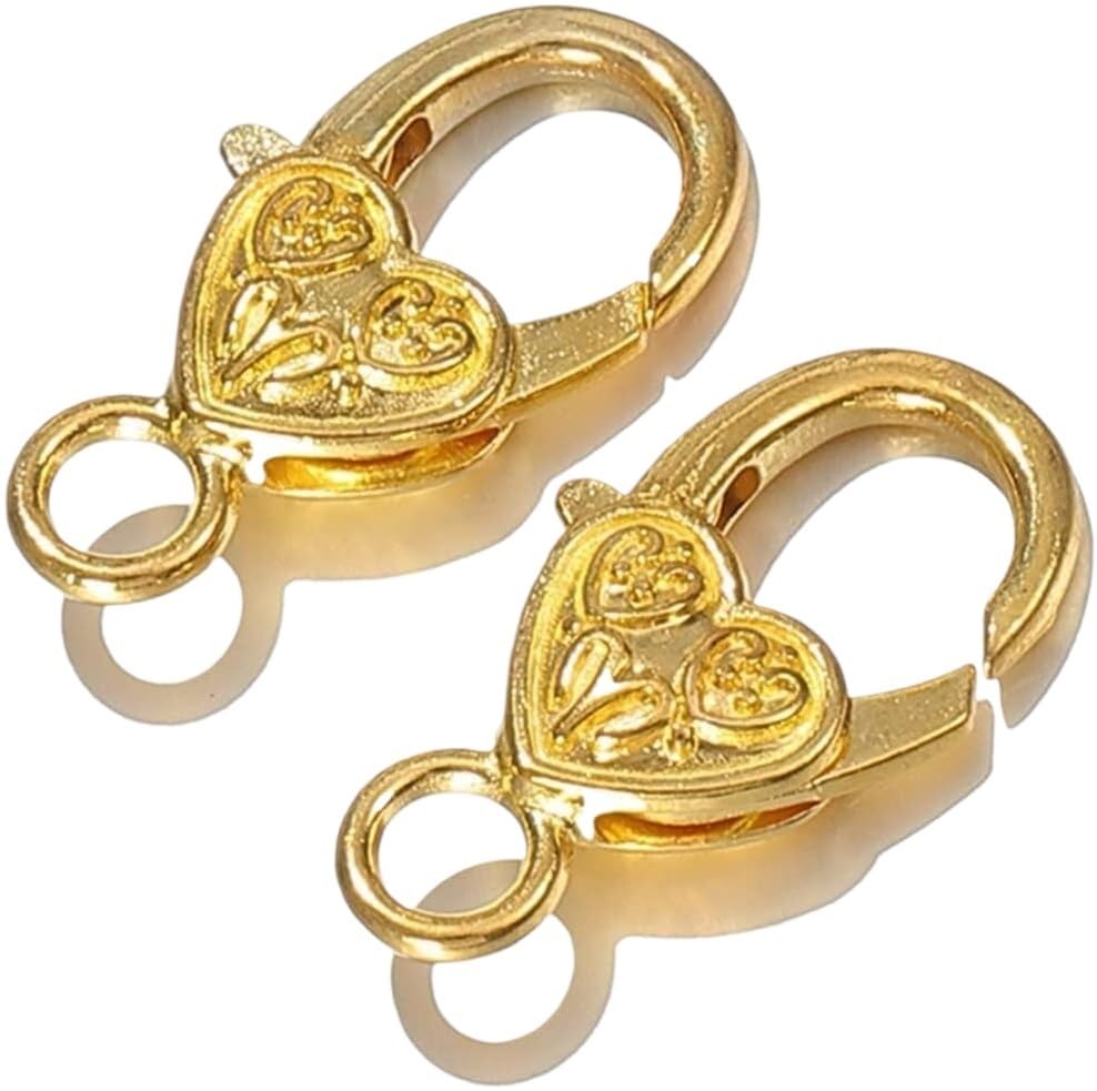 Fermoirs mousquetons délicats lot de 10 connecteurs de chaîne de haute précision pour bijoux