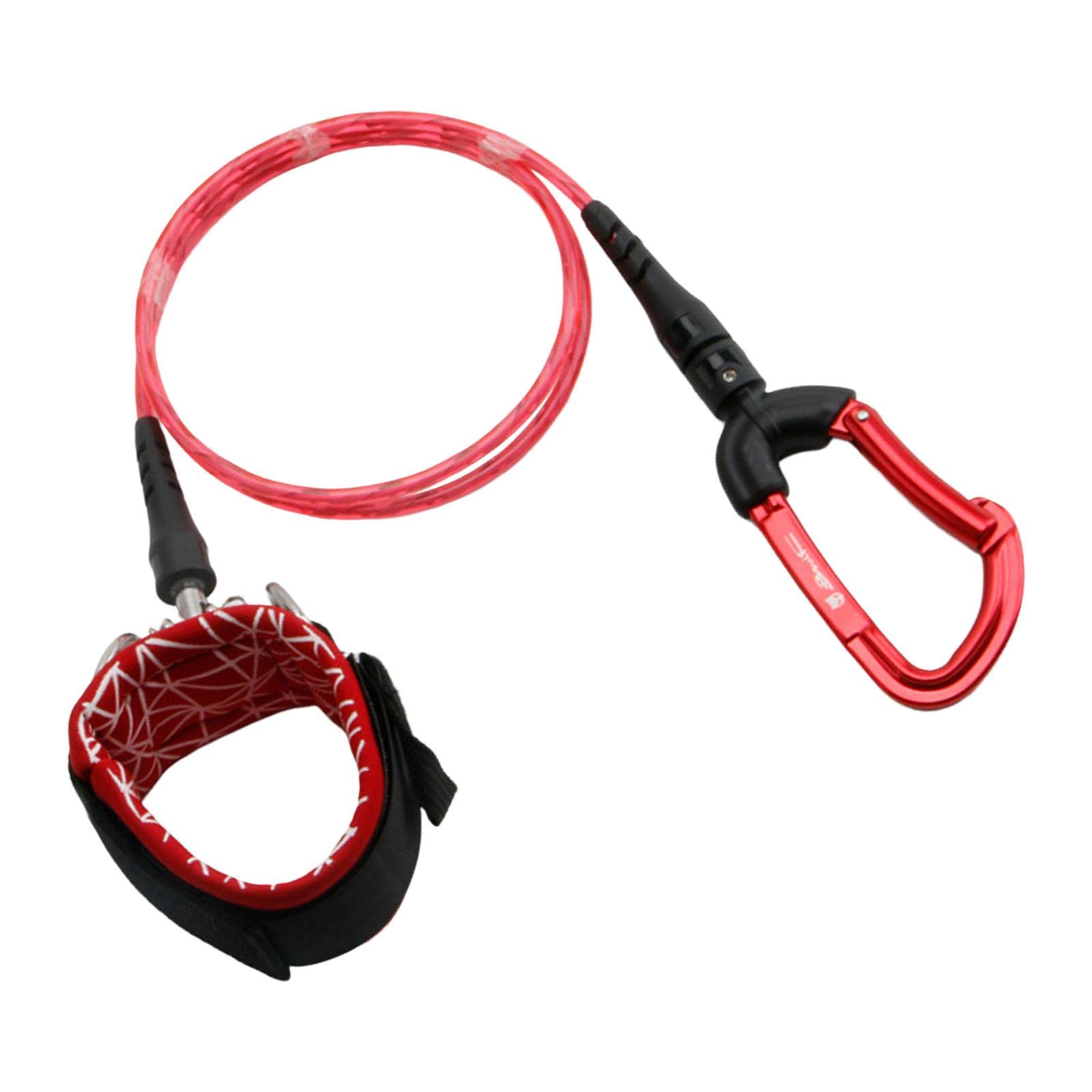 Cordón de buceo libre para exploración en apnea y buceo a la deriva ajustable rojo 8