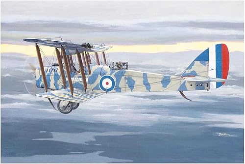 Roden RE48432 148 World War I British Army Air Corps DH.4RAF3a Single Shot Biplane Bombing and Bomber Plastic Model