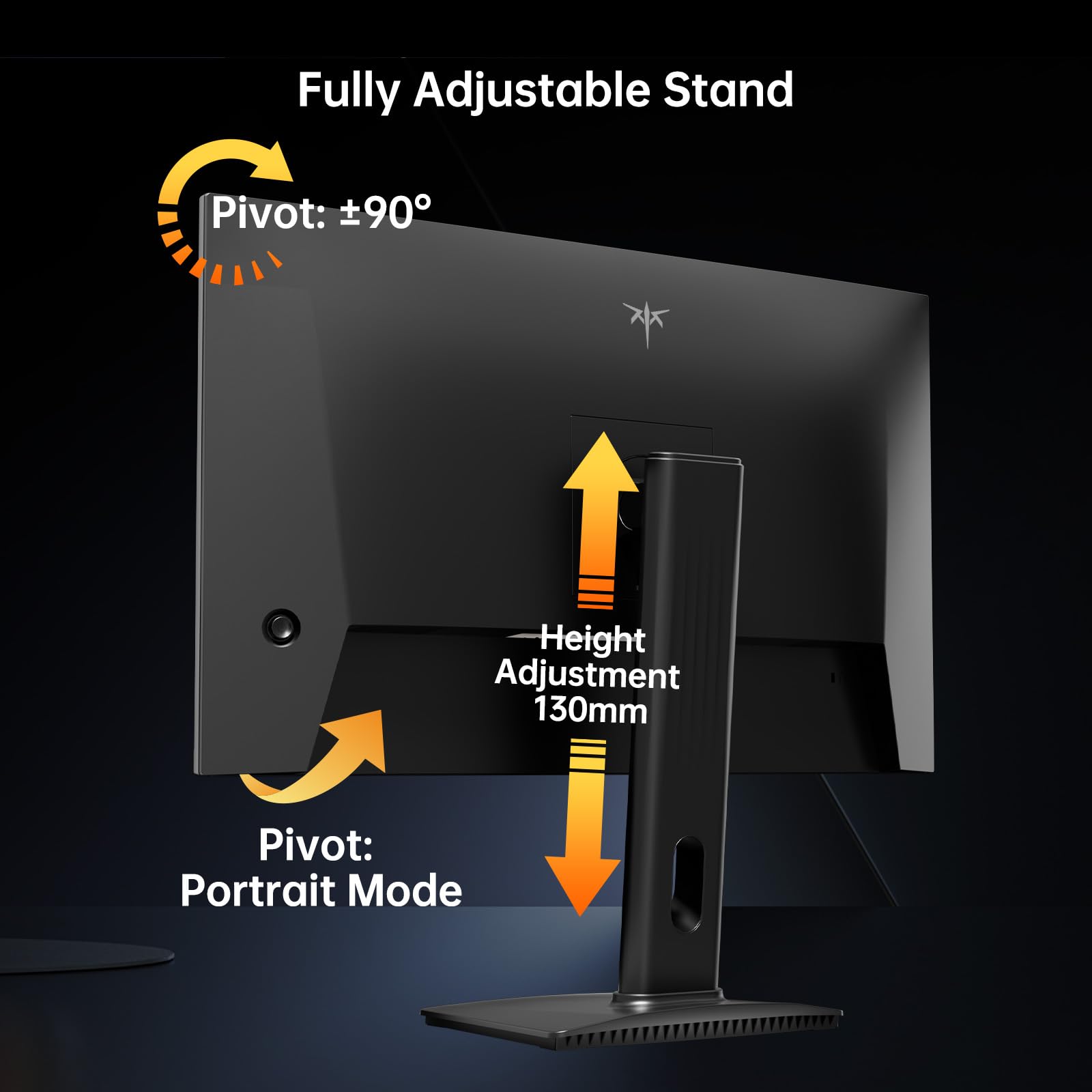 KTC Monitor Gaming 27 Pollici QHD 2560x1440 200Hz Fast IPS 1ms GTG HDR400 Adaptive Sync 10 Bit Supporto Regolabile