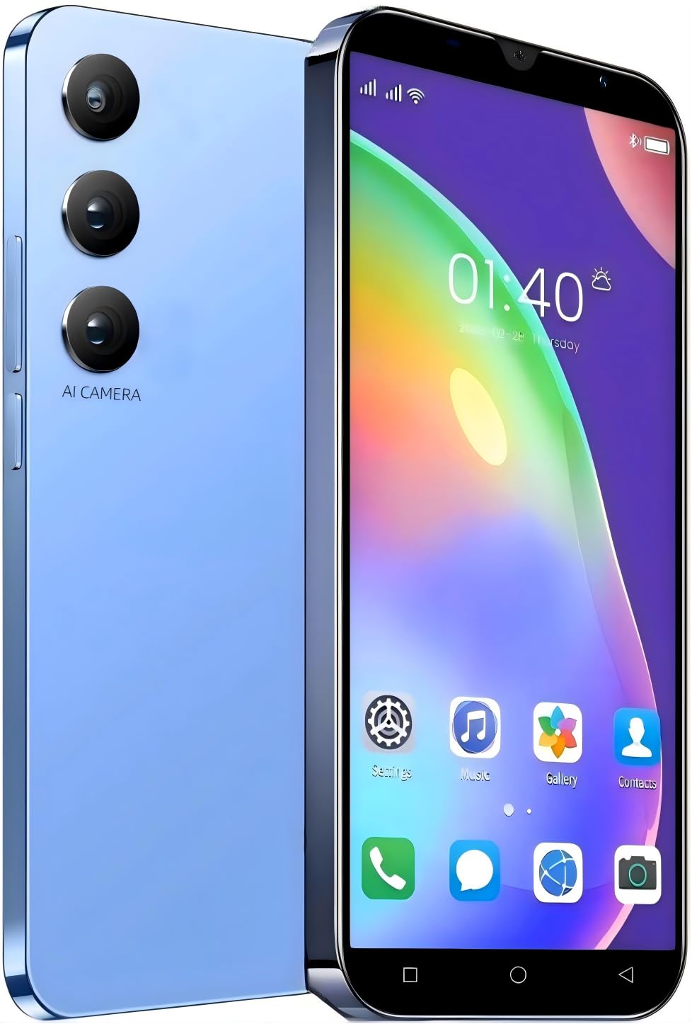 Unlocked Android Phones 2025, 1+8G Cell Phone 5.0 inch Phones Dual Sim, 2500mAh Smart Phone Mobile Phone Smartphones Cellphone (Blue1)