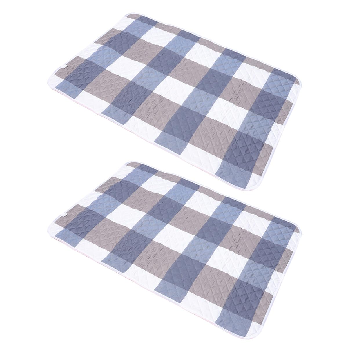 Couverture pour petits animaux en coton bleu lavable pour cage de lapin et hamster