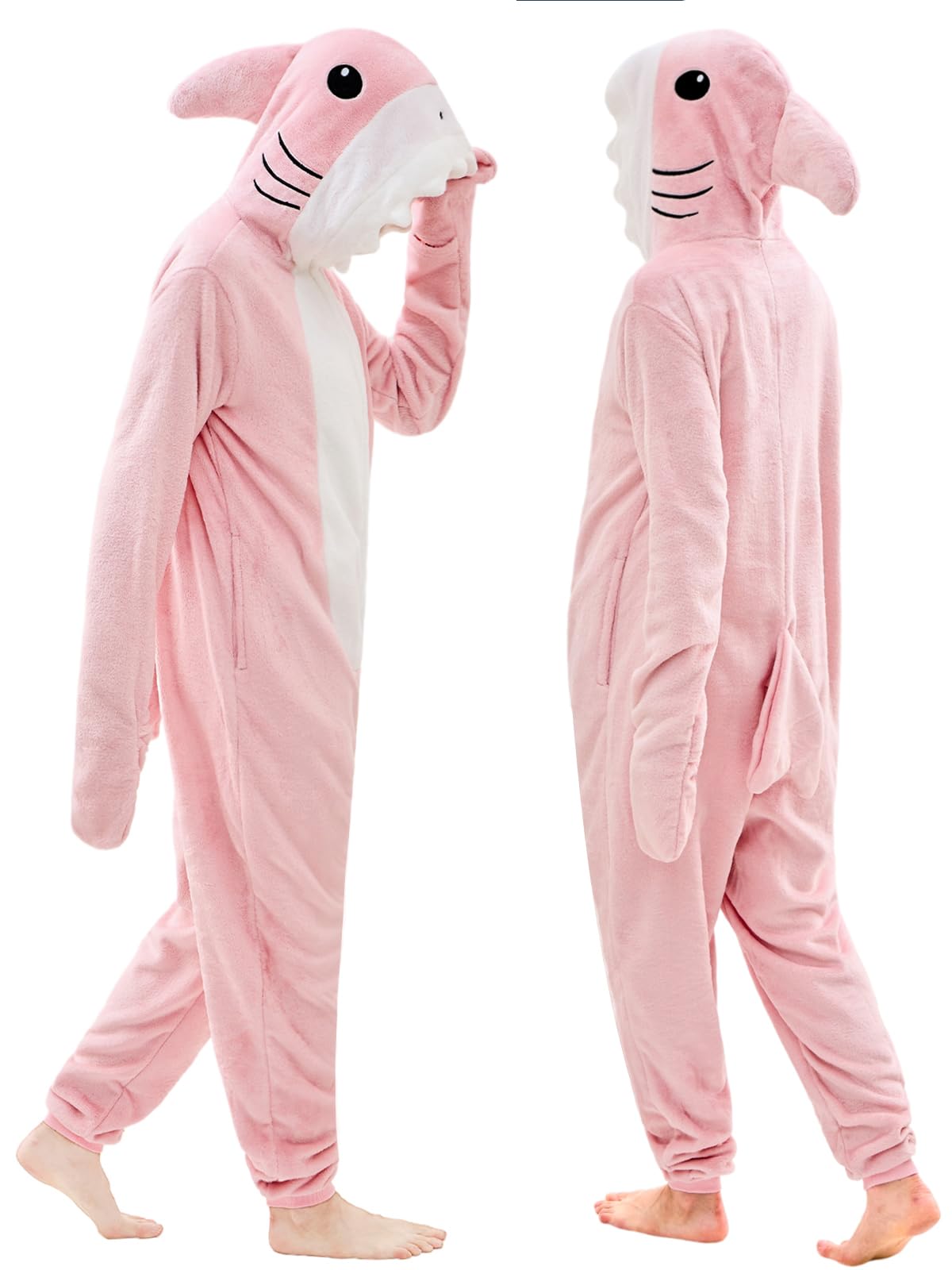 JUOLOET Unisex Adult Onesie Pajamas Animal One Piece Snug Fit Halloween Costume Cosplay for Women Men