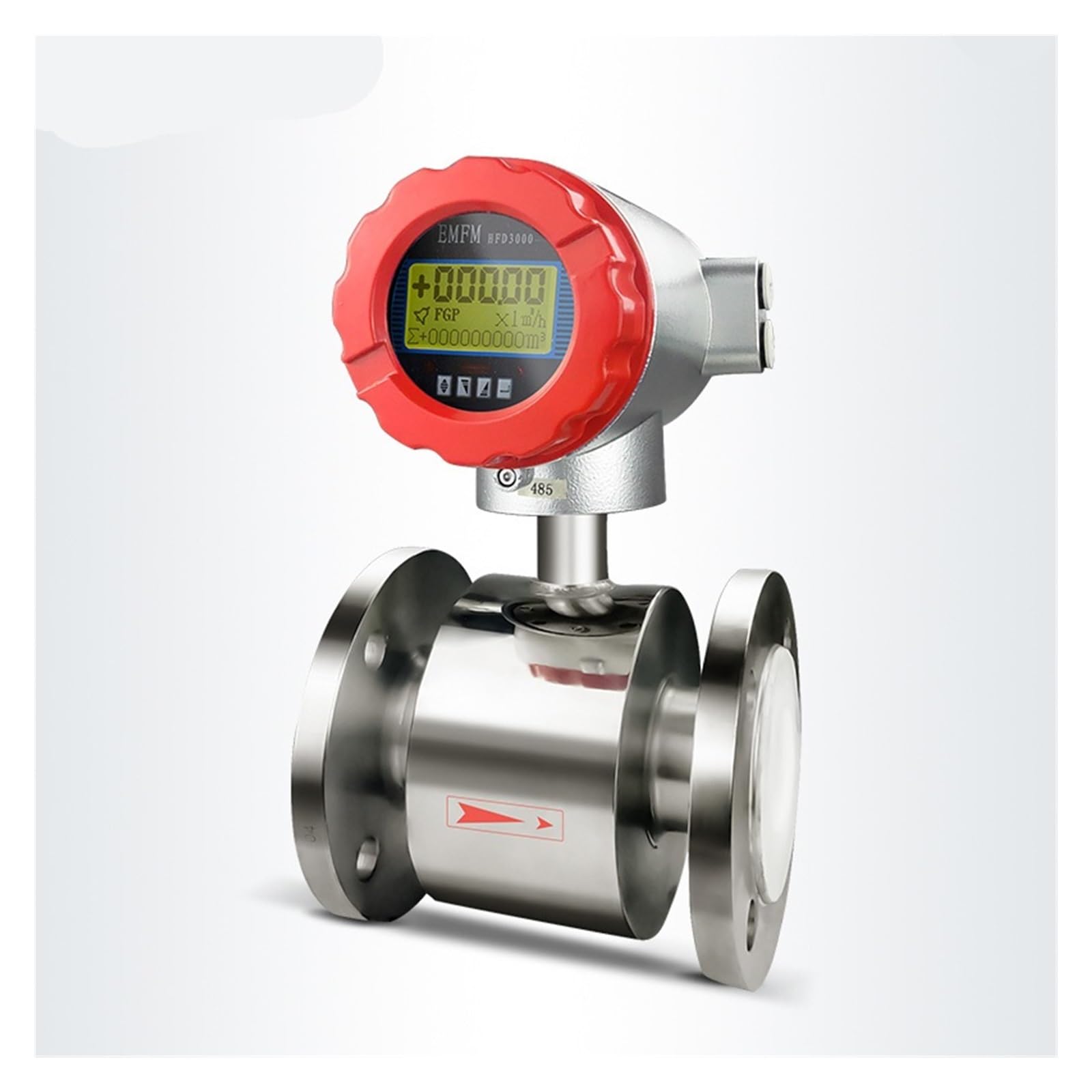 KSZHZYMGX DN65/DN80/DN100 Electromagnetic Flow Meter SS304 Material 24VDC Power Supply(DN65)