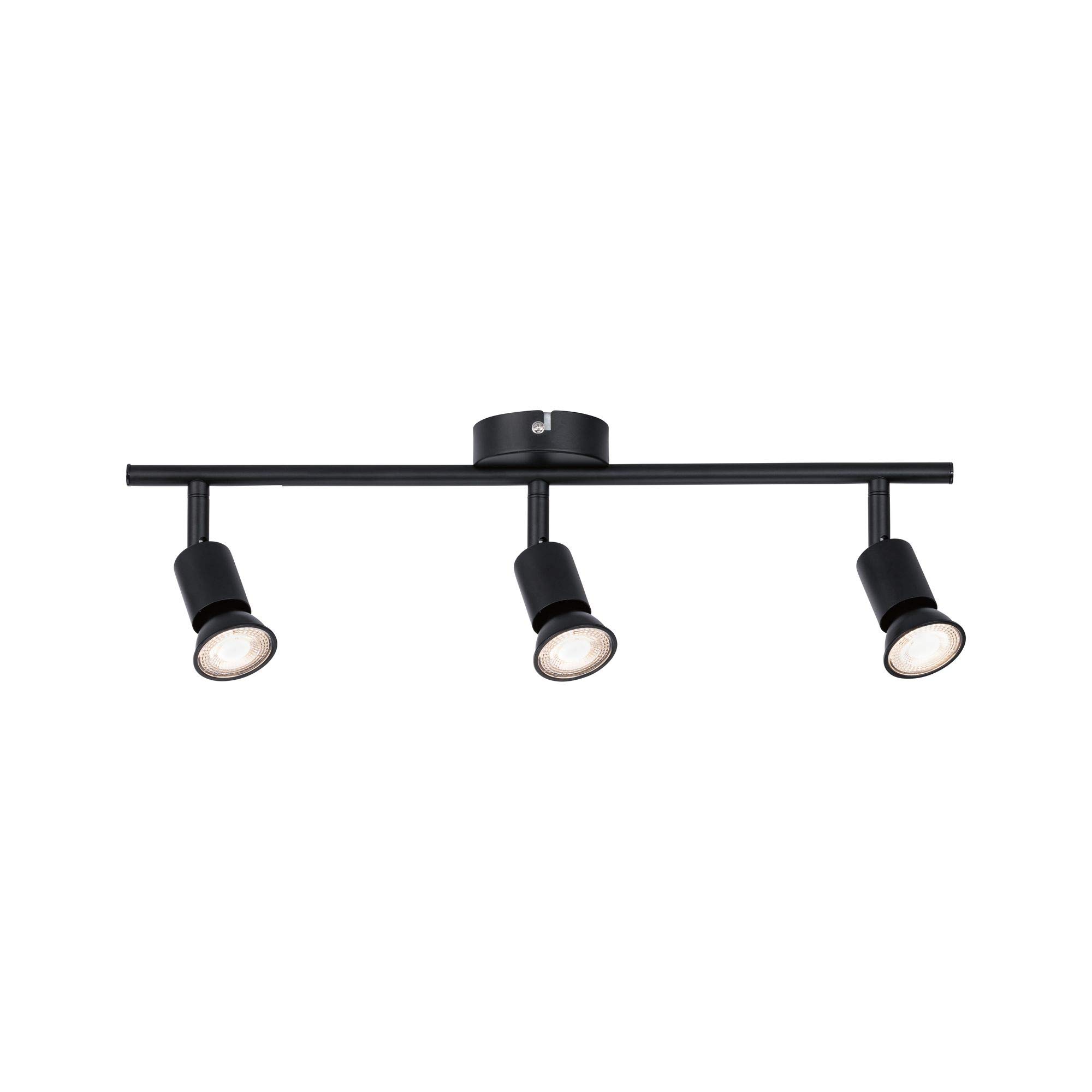 Paulmann 66757 projecteur Carolina 3 flammes max. 3x10 watts plafonnier Noir mat spot Métal GU10