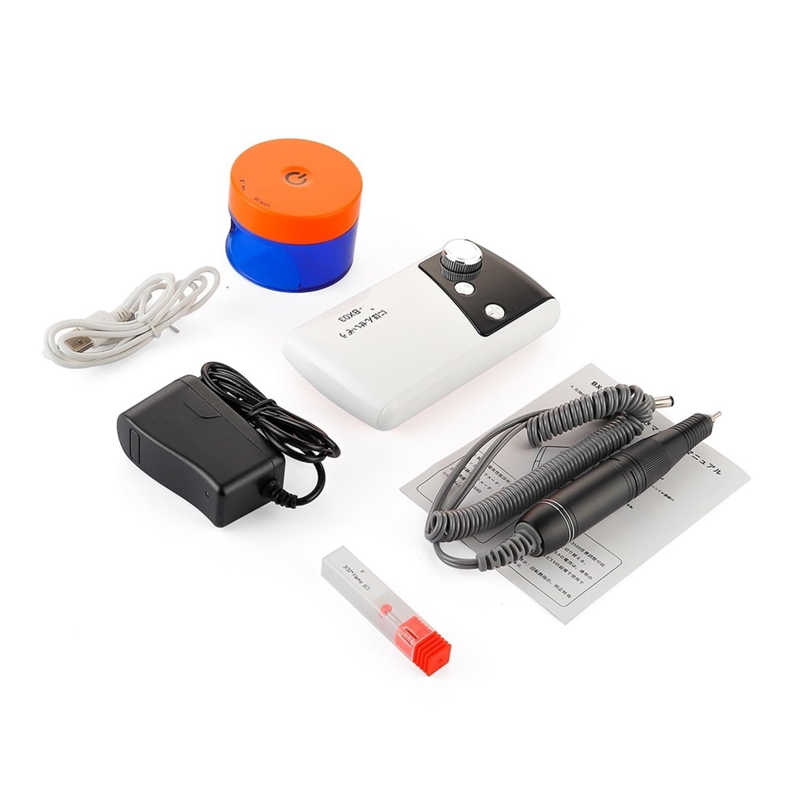 Professional Nail Drill Machine, 2 In 1 35000RPM Nail Drilling Machine, Nail Polisher Sander, Manciure Drill, Electric Nail File With Mini Nail Dryer Nail Lamps for Acrylic Nails, Polishing, Exfoliati