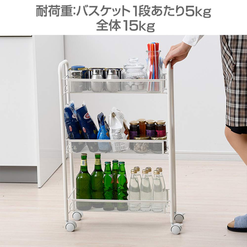 Amazon.co.jp: 【食器棚&ワゴンセット】山善 食器棚 幅32×奥行29×高さ