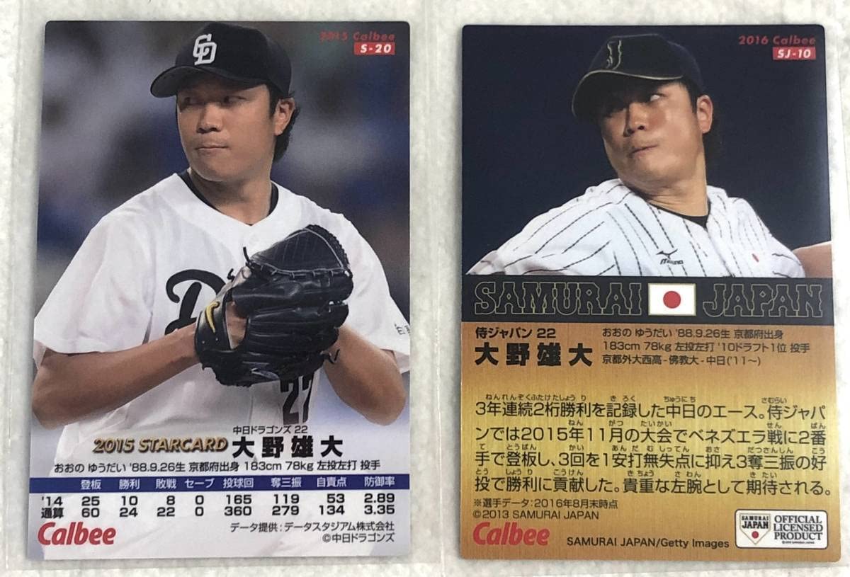Amazon.co.jp: カルビー プロ野球チップス 中日ドラゴンズ 侍ジャパン 