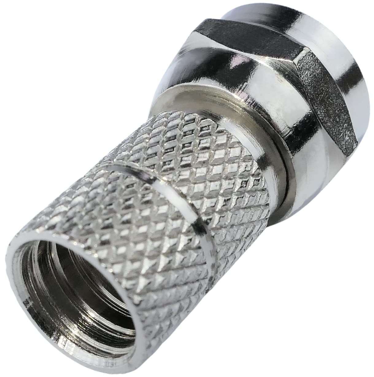 AERZETIX - C53753 - Lot De 10 Fiches/connecteurs/raccords SAT F ⌀6.5 Mm