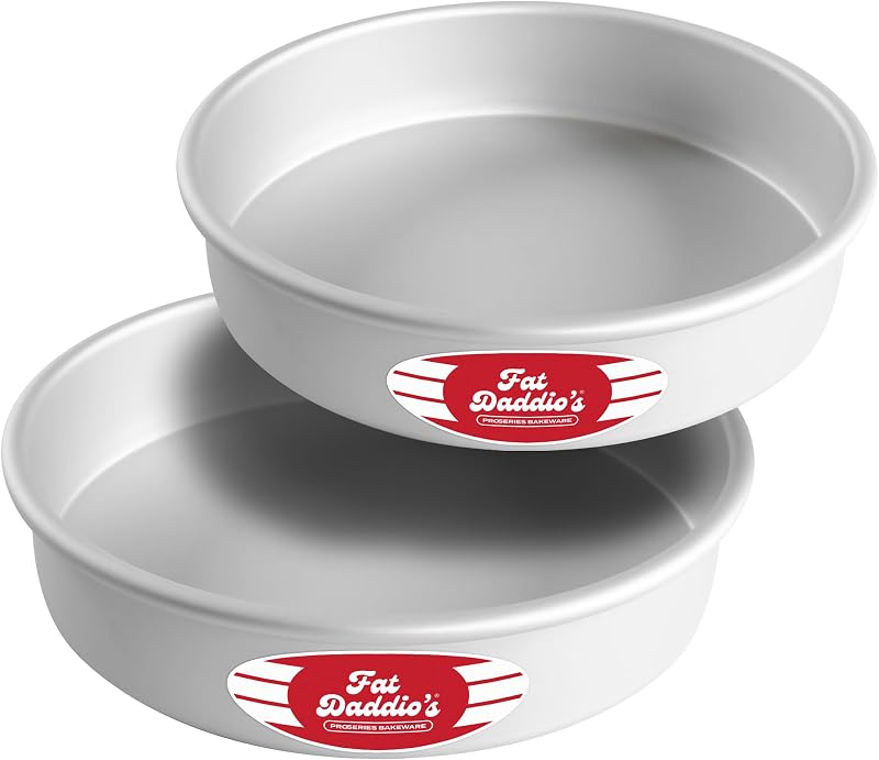 Anodized Aluminum Round Cake Pans, 2 Piece Set, 9 x 2 Inch