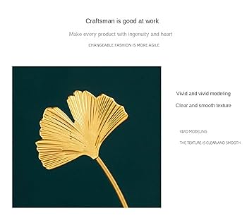 シンプルな芸術置物金属鉄芸装飾イチョウの葉の装飾q Amazon.co.jp: ZOQDJIMY 鉄製 イチョウの葉の装飾 金属工芸品