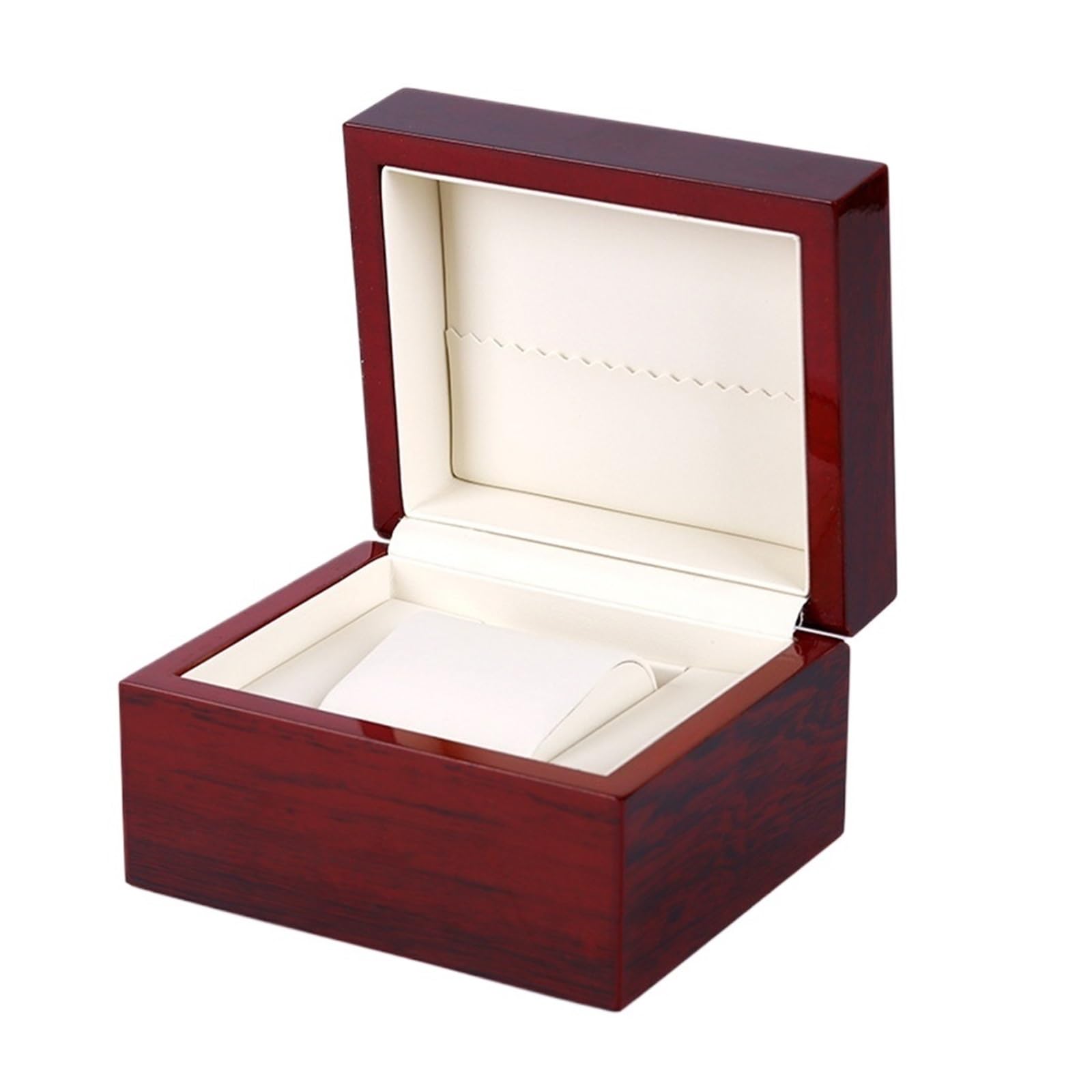 GHHZML Watch Box 1 Grid Watch Storage box Wood material Red Paint Jewelry A lighter Store