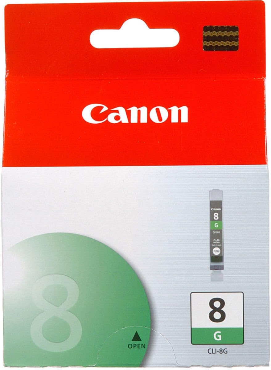 Canon CLI-8 Green Ink Cartridge for PIXMA Pro9000, Pro9000 Mark II Printers, 2-Pack