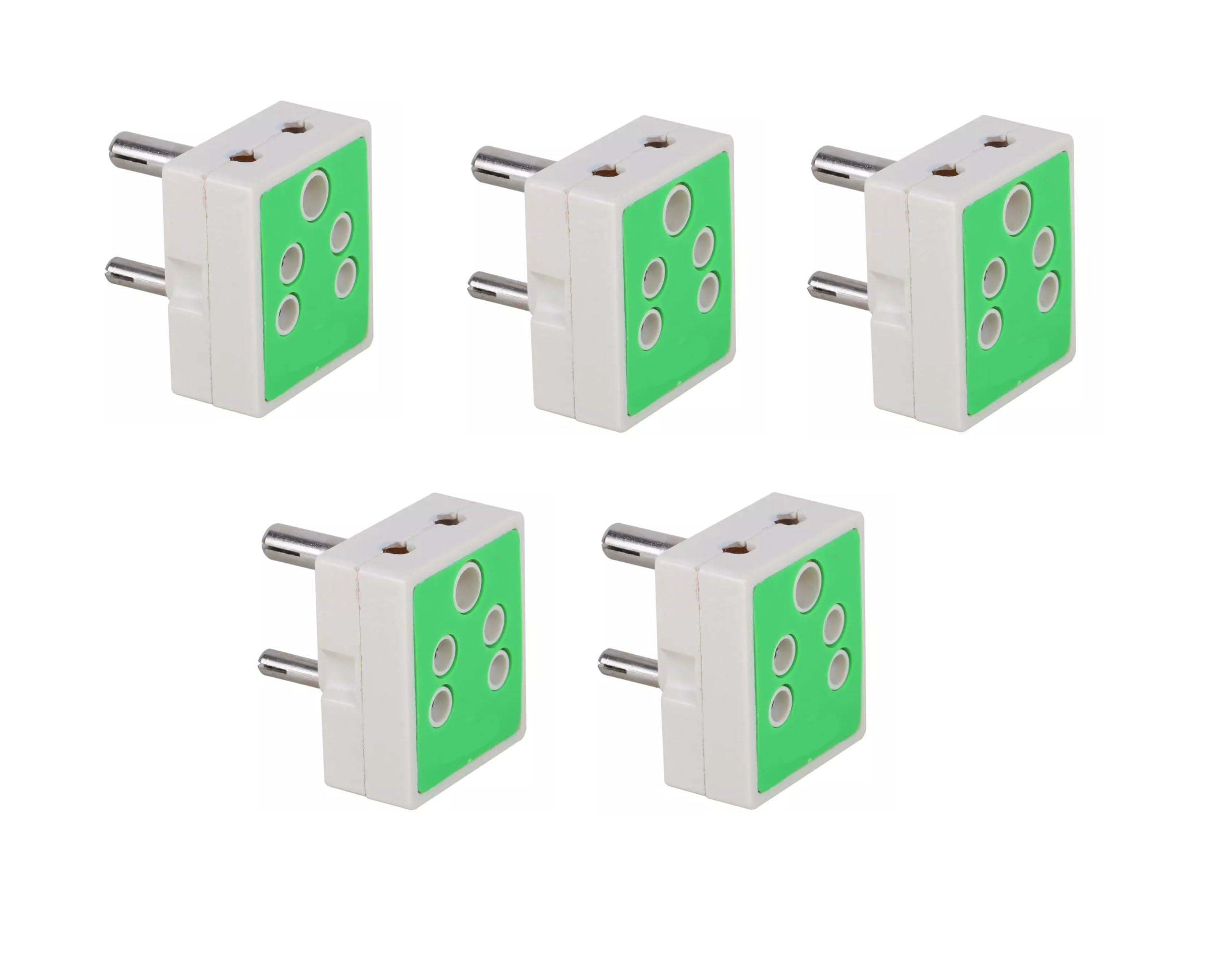 sauran Pack of 5 Pieces 5 Pin Multiplug Travel Adapter (ESP186)-picture-1