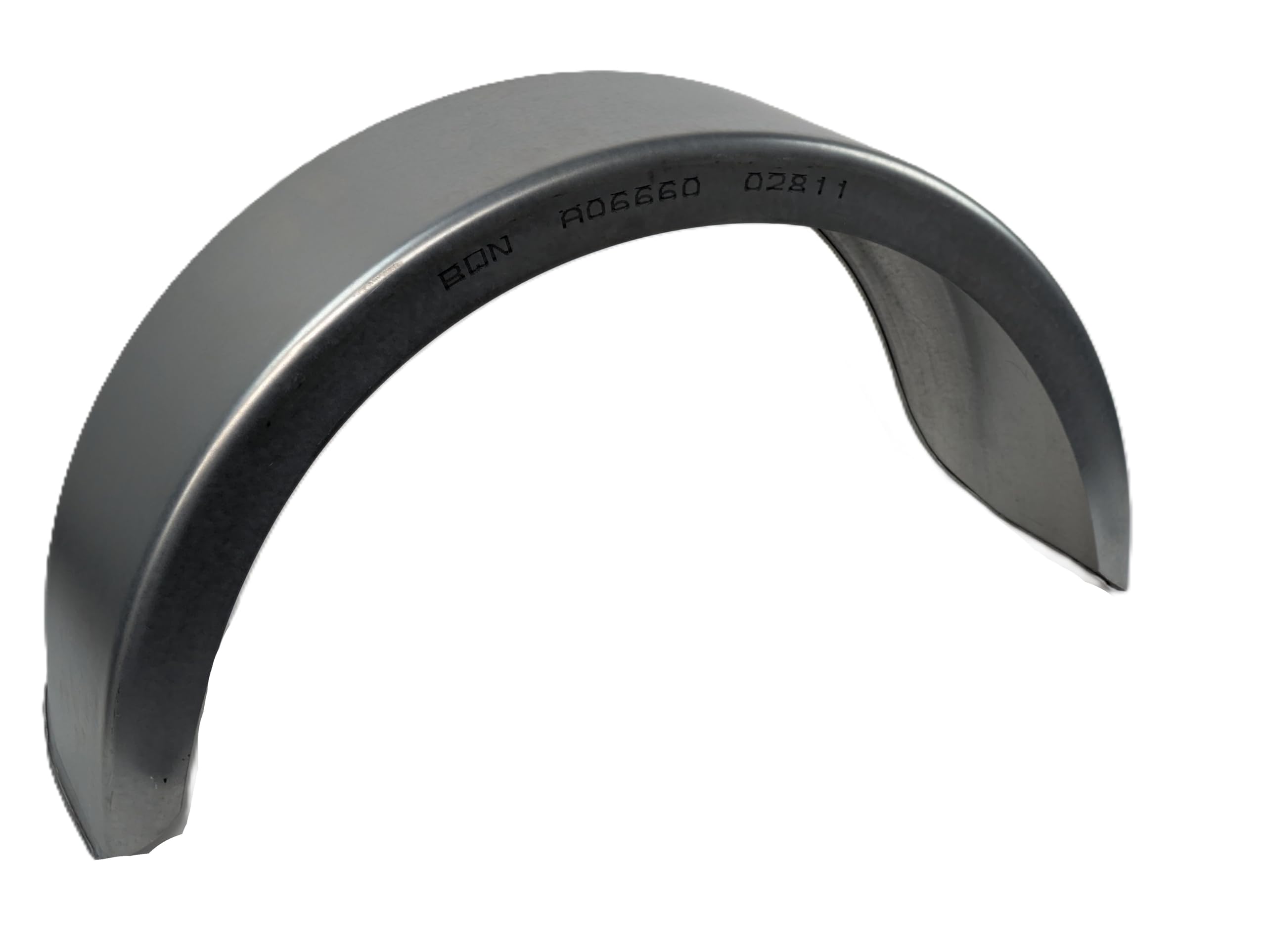 HGW Paar Kotflügel Stahlblech verzinkt für Pkw-Anhänger, einachsig – 220 mm Breite, 750 mm Spannweite