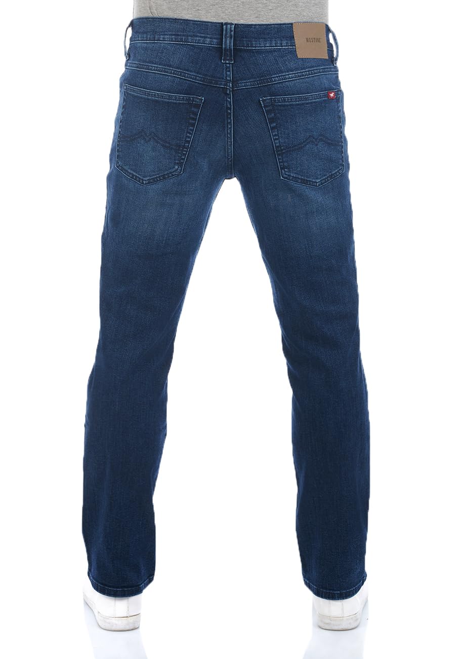 MUSTANG Jeansy męskie Stretch Straight Fit Tramper spodnie jeansowe spodnie denim niebieski czarny 30 31 32 33 34 36 38 40