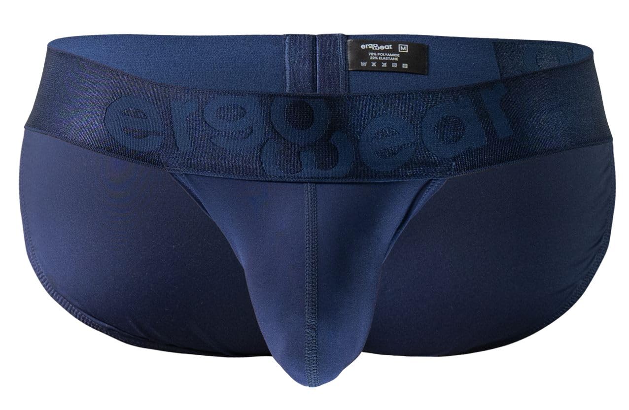 ErgoWear Underwear, MAX BOLD Tanga Brief, Navy Blue, Men's Size XL, Pack of 1