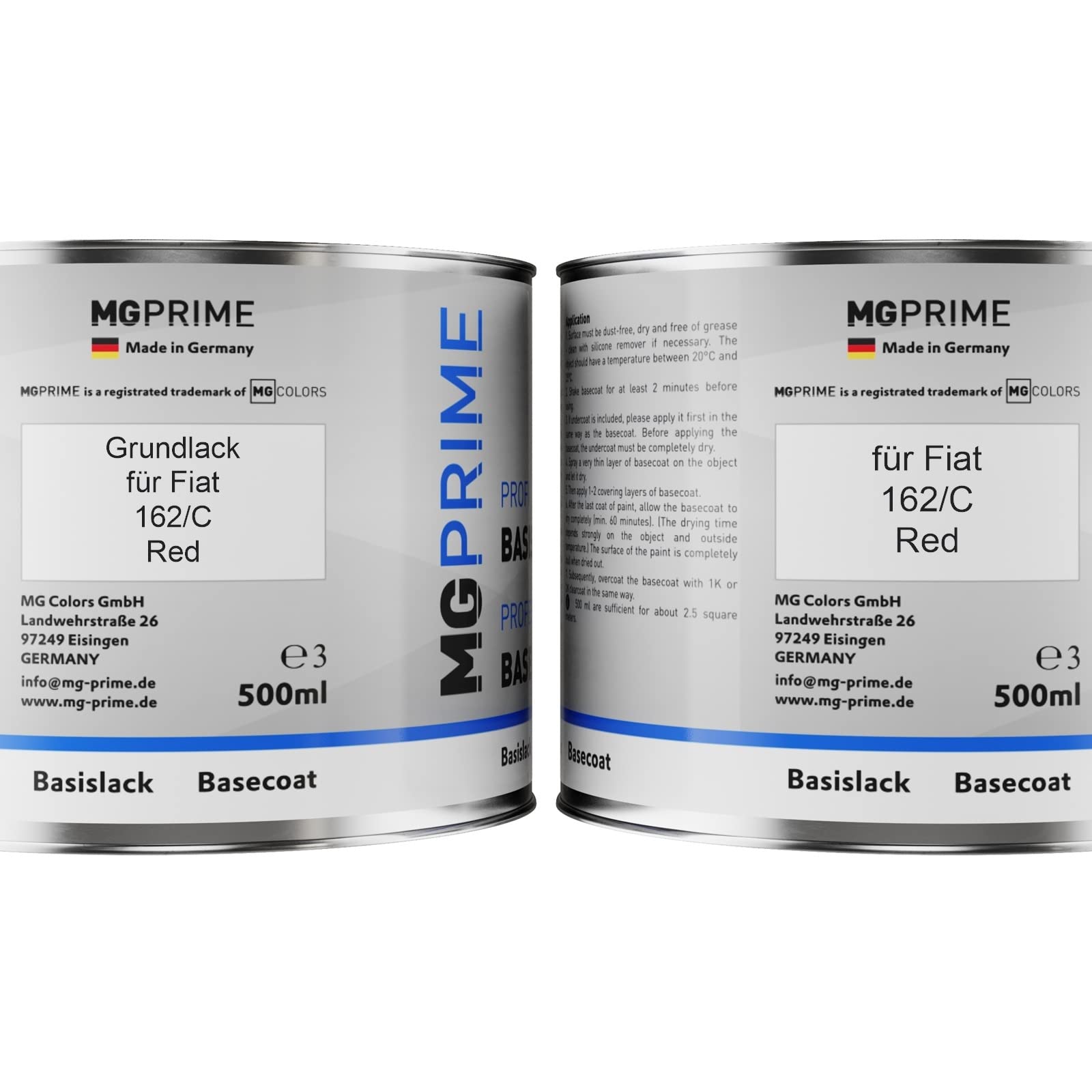Kit Vernice Auto Fiat Grigio Performance Opaco 312/C - Base + Trasparente + Indurente, 2,5 Litri