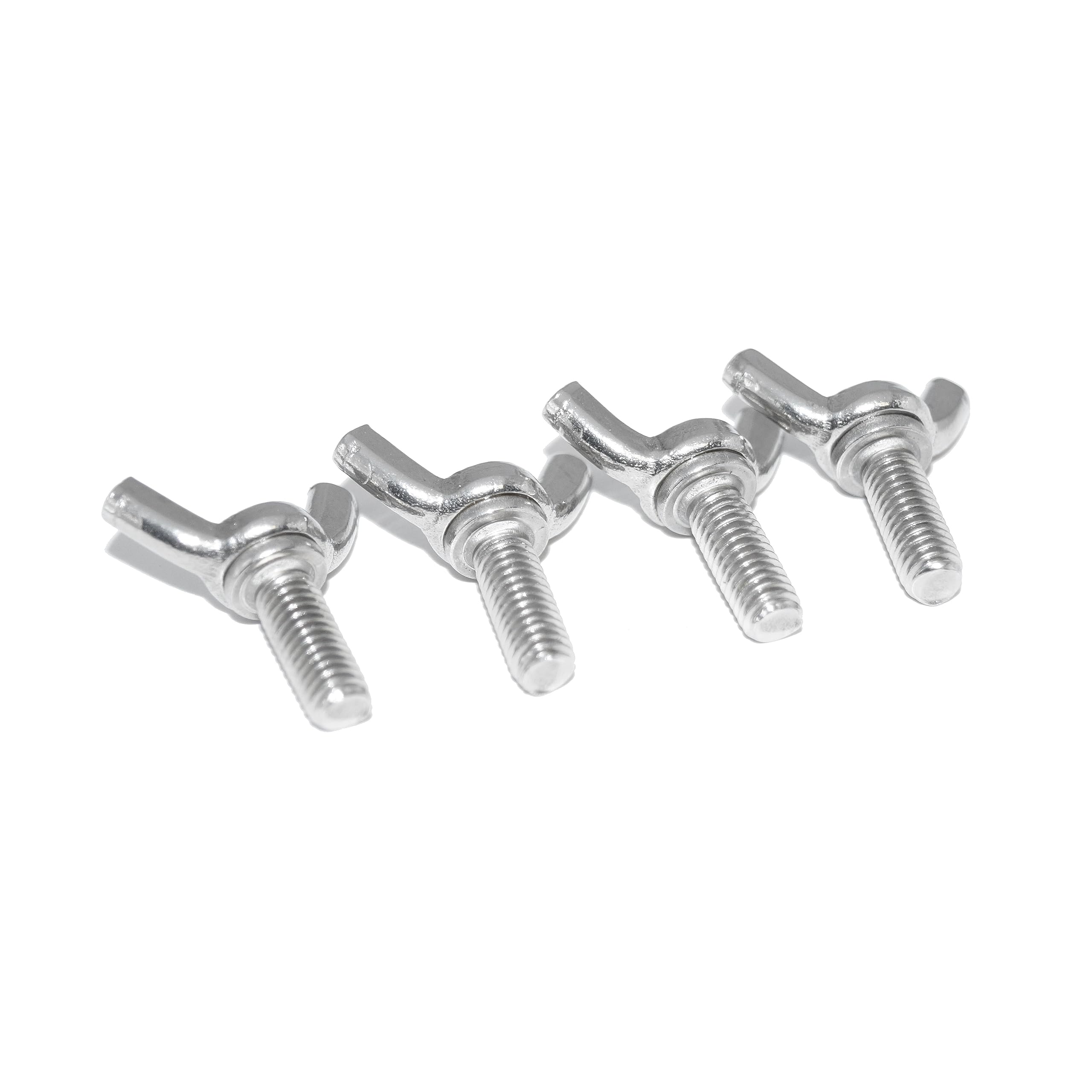 Tornillos de mariposa M3 x 30, 15 unidades, A2, acero inoxidable, según DIN 318, similar a DIN 316 AF, forma americana, forma cuadrada
