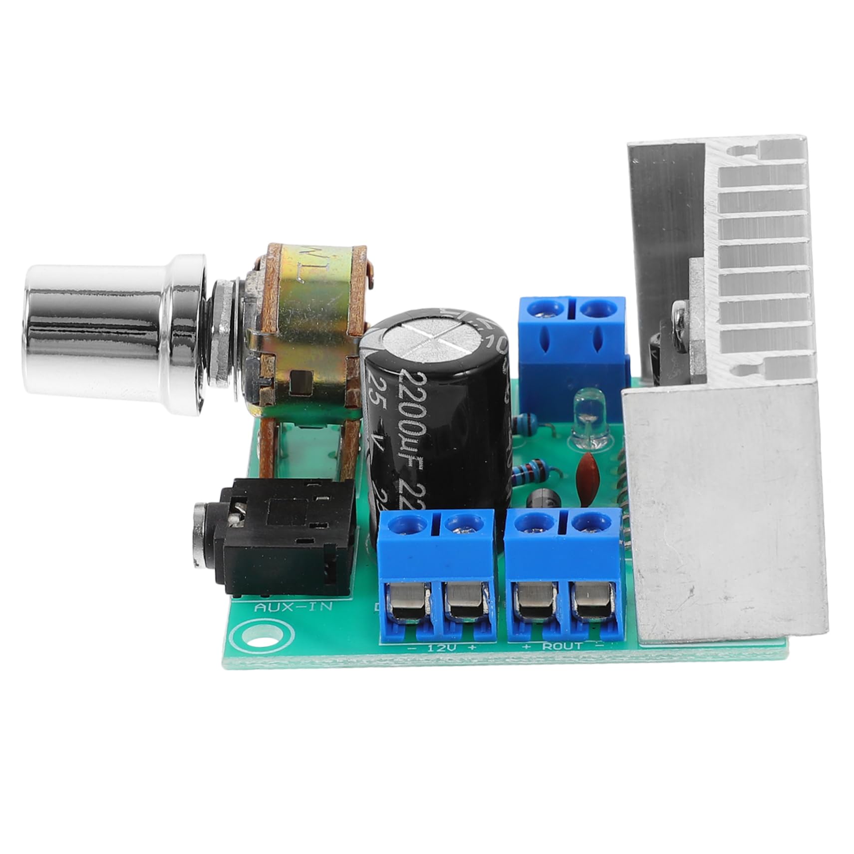 Levemolo Tda7297 Dual Channel Stereo Amp Board 15w 15w Power Amplifier Audio Amplifier Module for Diy Sound System Volume Control Led Indicator Lightweight Speaker Connect