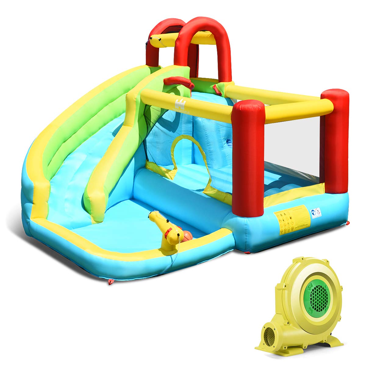 Buy BOUNTECH Inflatable Water Slide, 6 in 1 Water Bounce House for Kids
