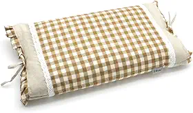 Travesseiros de trigo sarraceno para dormir, travesseiro de pescoço ajustável cascos de trigo sarraceno preenchidos com capa de travesseiro suporte de pescoço para dorminhocos nas costas e