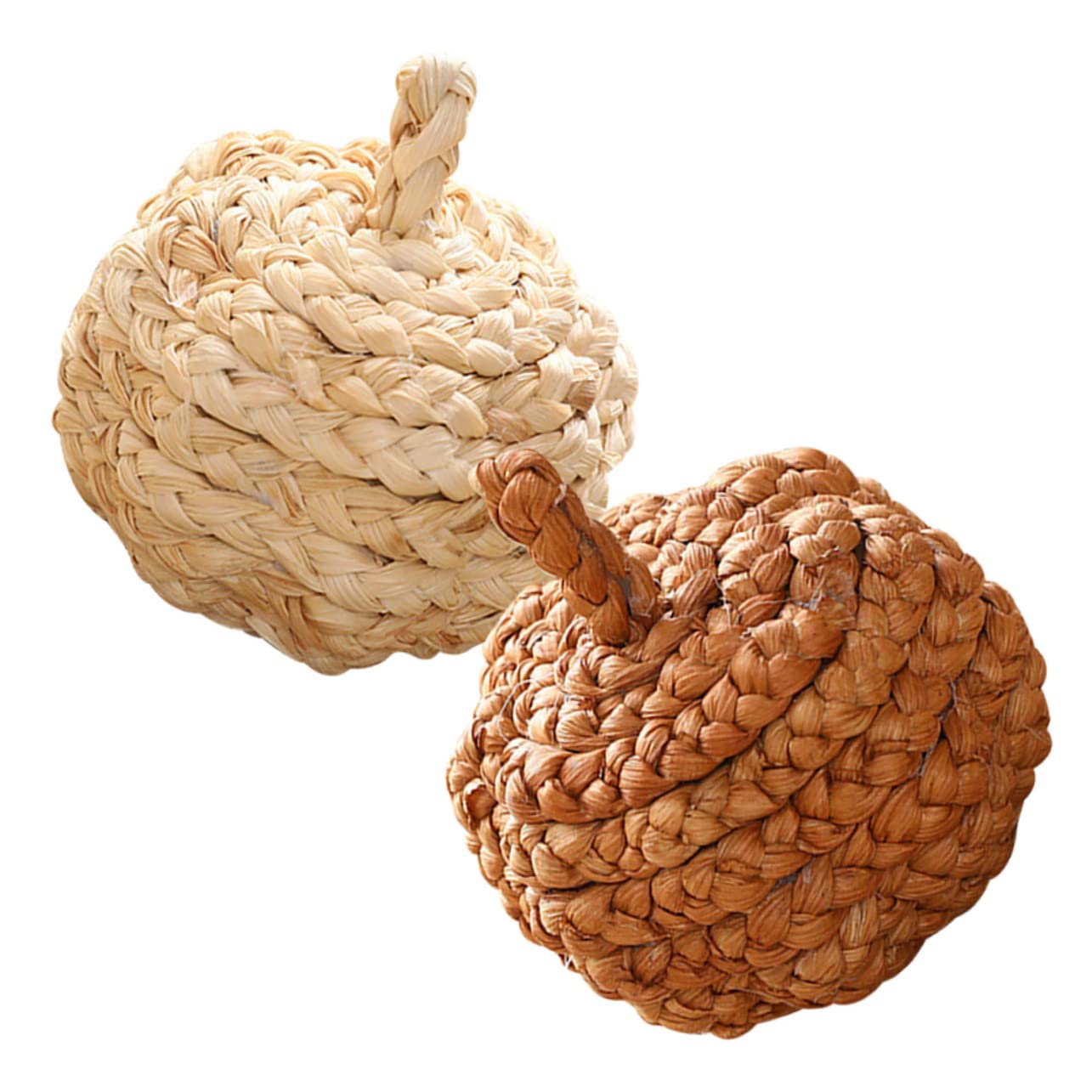 8stücke Geflochtene Kürbisornamente Aus Dekorative Kunstpumpkins Für Herbst Und Weihnachtsdekoration Für Tisch Und Fensterbank