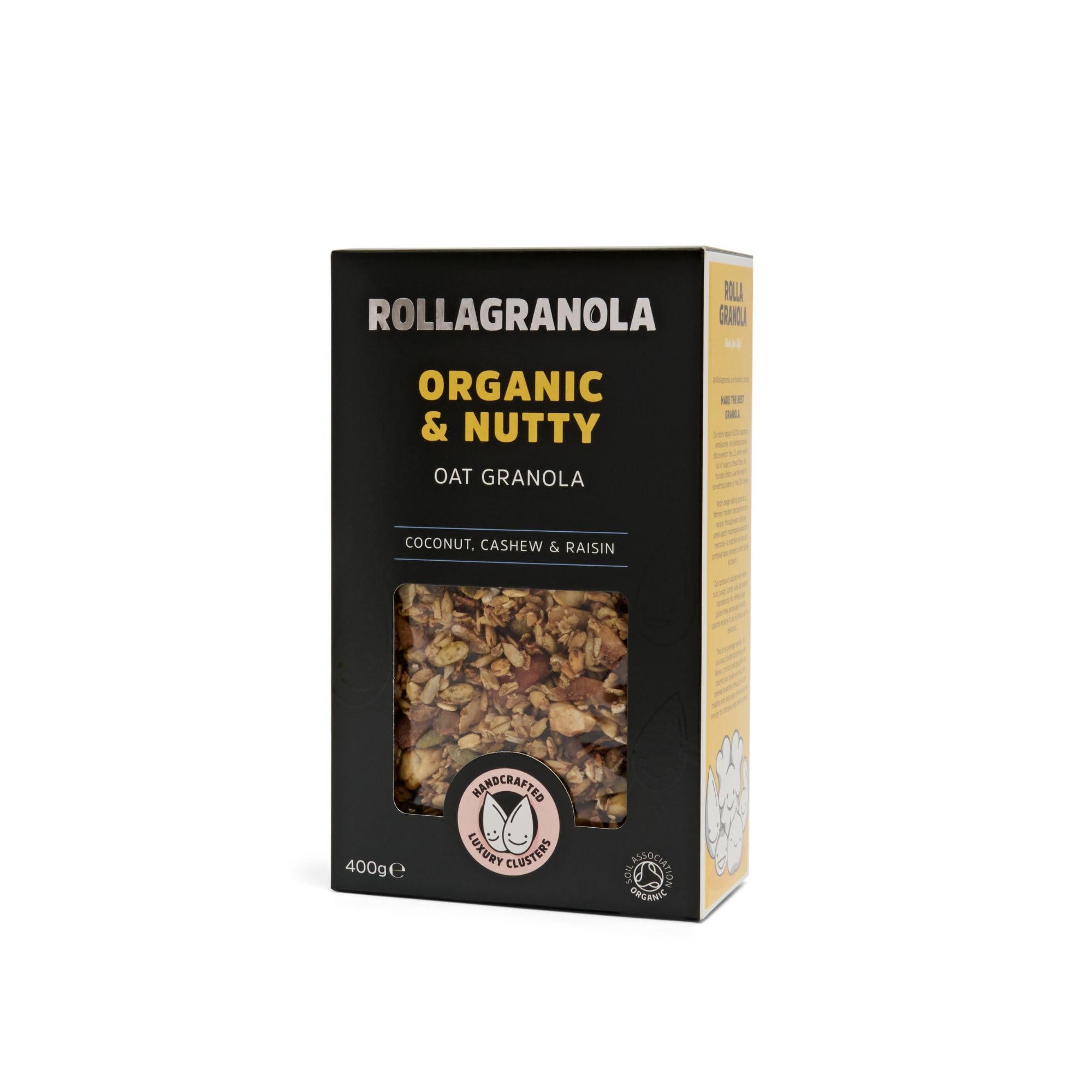 Organic & Nutty - 100% Natural, Free of Cereal, Gluten-Free, Vegan with No Added Refined Sugar - Handcrafted in The UK