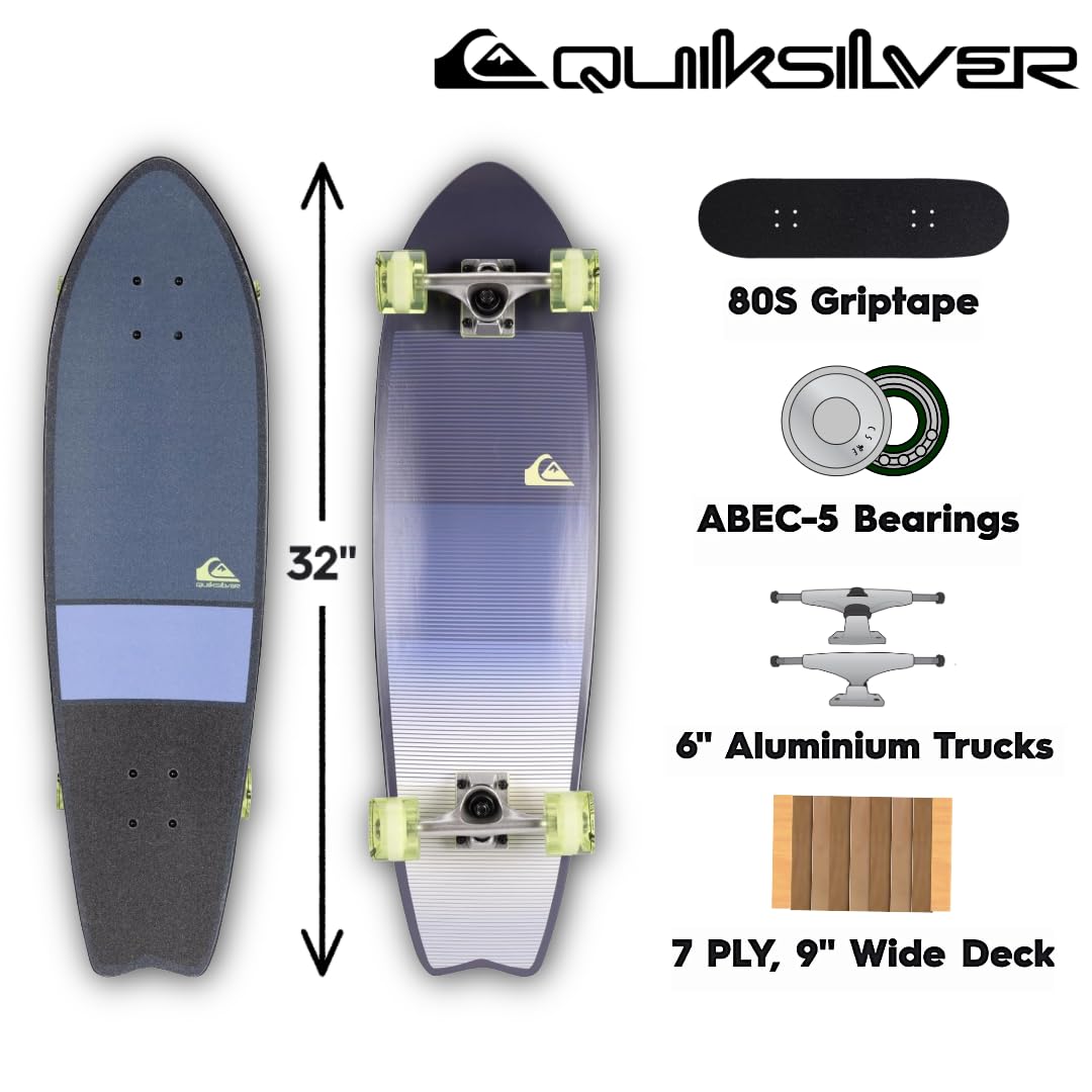 Amazon.com : Quiksilver Cruiser Skateboard – 32.5