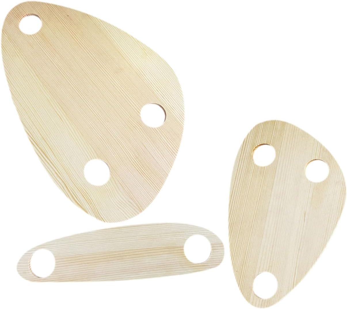 LIFKOME 3pcs Wooden Pallet Serving Trays Cheese Boards Picnic Supplies for Wine Bottle Topper Tray