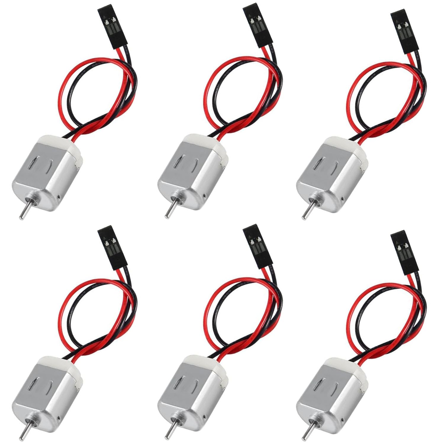 VISSQH 6 Pcs Type 130 Mini Electric Motor,1V-6V DC Mini Motor,DC motor for DIY Educational Physics Experiment