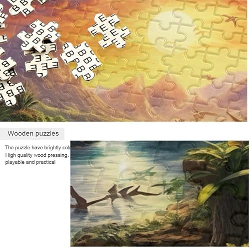 Miniatura 2 de Rompecabezas de 1000 piezas de dinosaurio para ilustraciones de juegos para adultos, adolescentes y niños 20323091