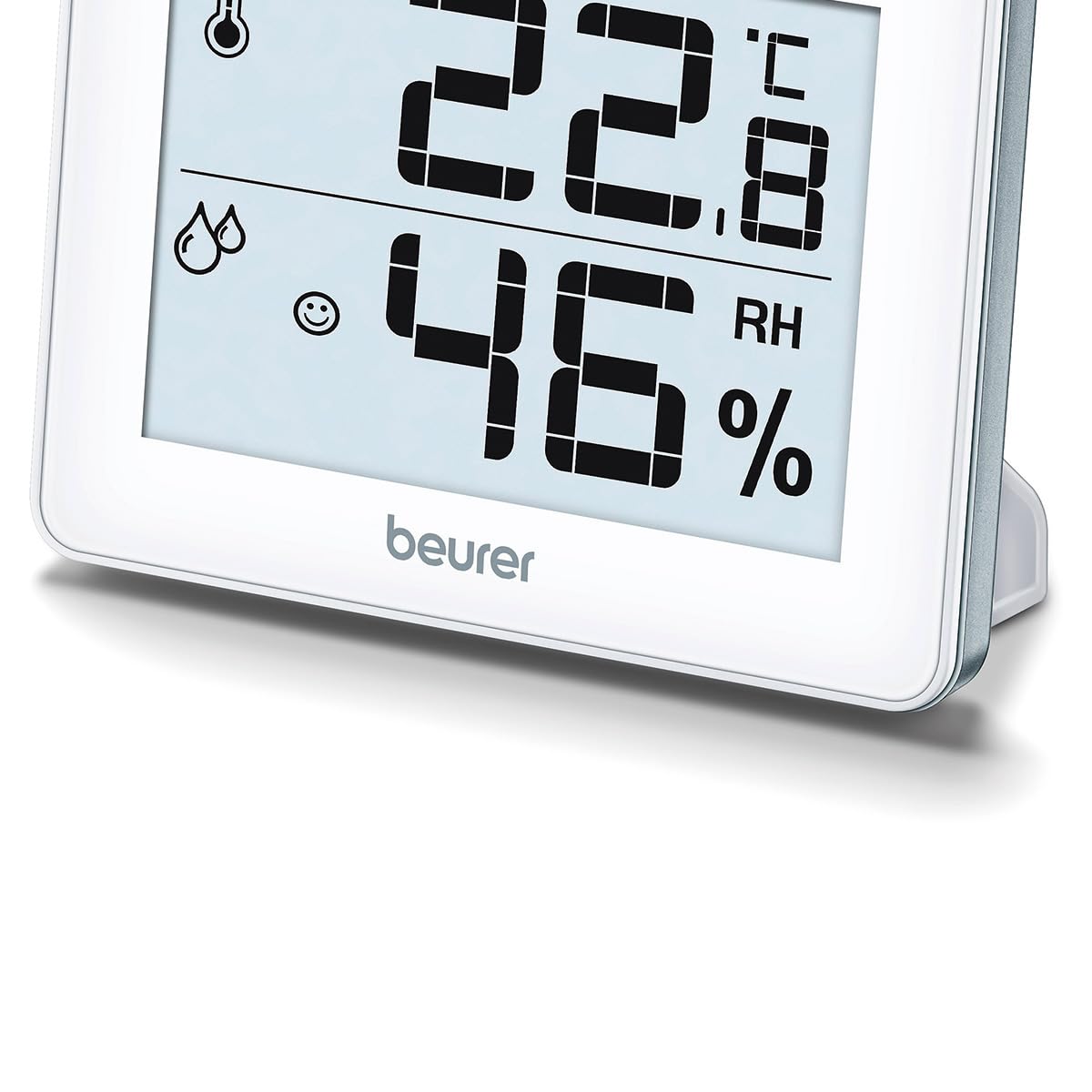 Beurer HM 16 Termoigrometro Per il Controllo della temperatura e dell'Umidità dell'aria Classifica i valori con un'indicazione Intuitiva, Display ben leggibile da 7,5 x 5,4 cm