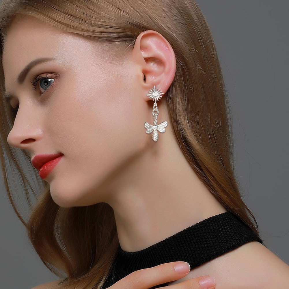 Orecchini In Oro 10K A Forma Di Cerchio Con Zircone Tondo - Foto 7